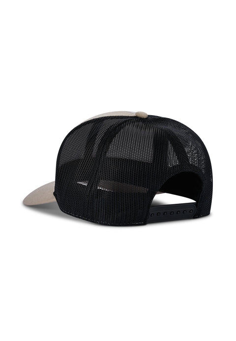 KHAKI/BLACK TRUCKERCAP