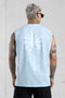 ICEBLUE PALM OVERSIZED TANK TEE