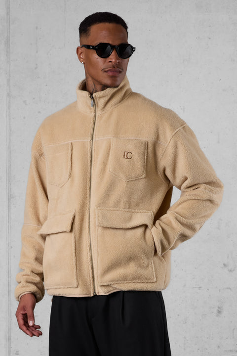BEIGE TEDDY JACKET