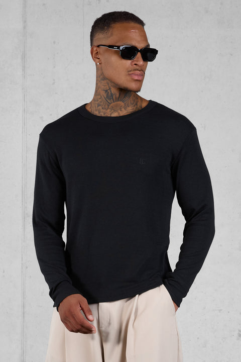 BLACK RIB LONGSLEEVE