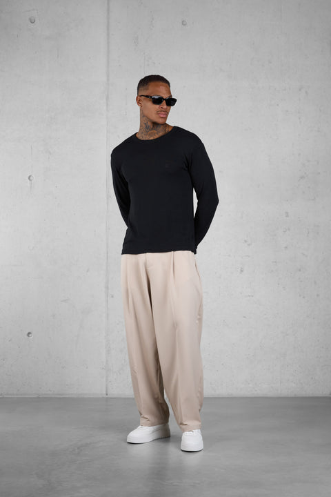 BLACK RIB LONGSLEEVE