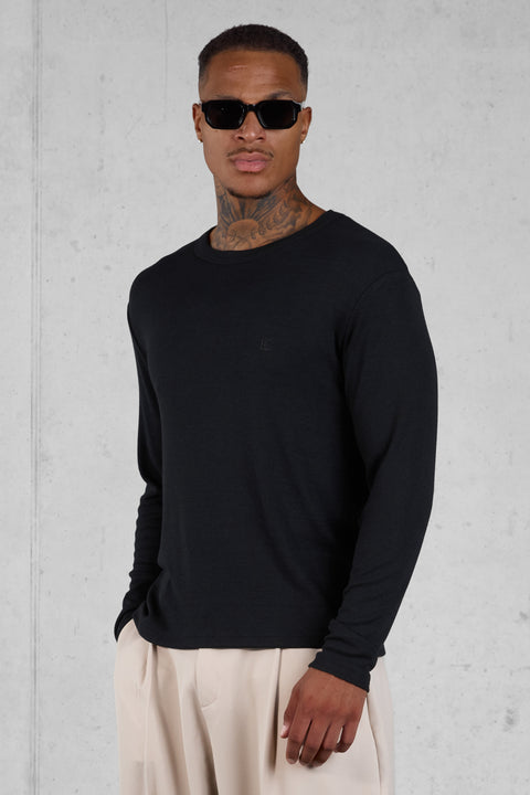 BLACK RIB LONGSLEEVE