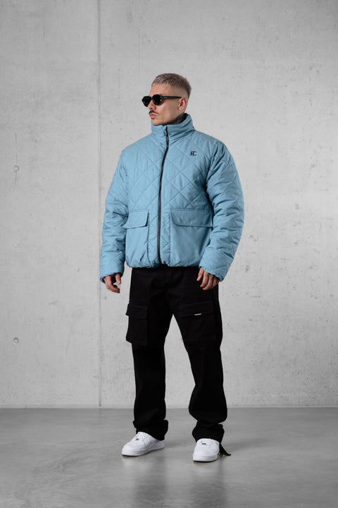 FROSTBLUE DIAMOND PUFFER JACKET