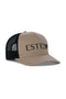 KHAKI/BLACK TRUCKERCAP