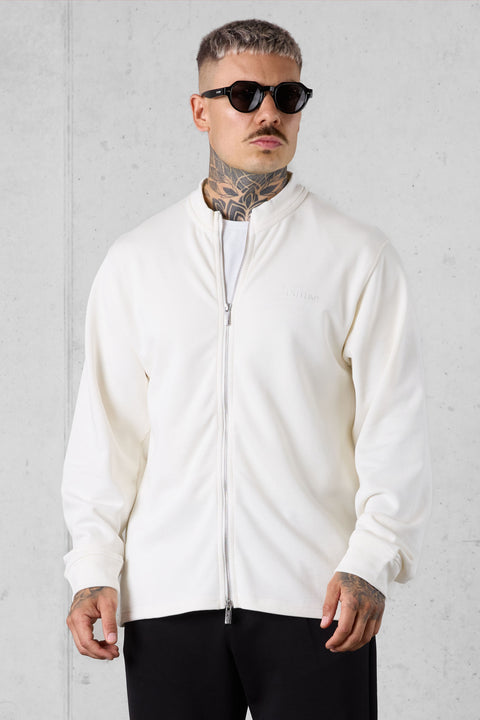OFFWHITE ESSENTIAL ZIP SWEATER