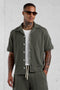 KHAKI KNIT SHIRT