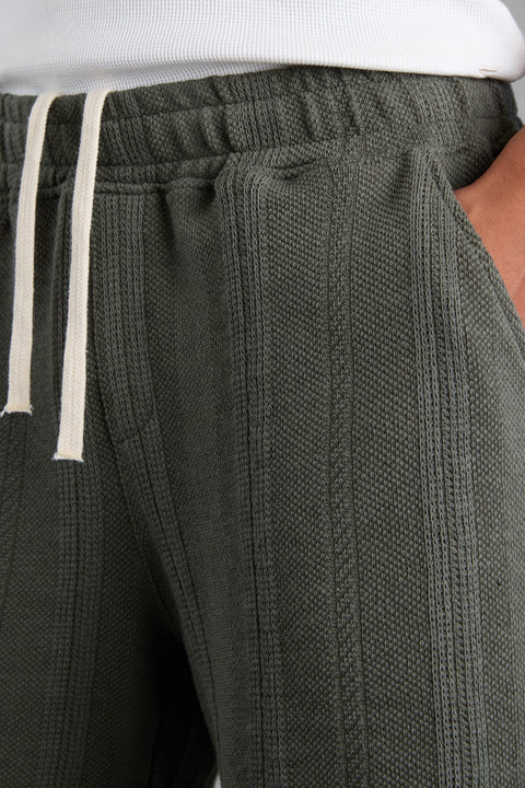KHAKI KNIT SHORTS