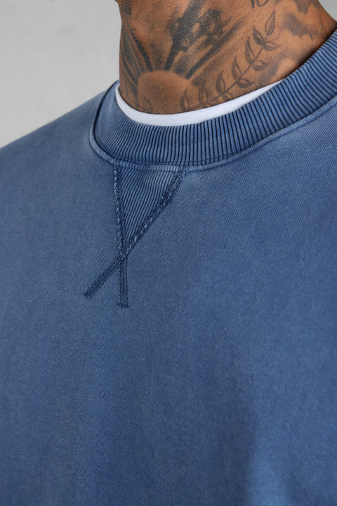VINTAGE BLUE OVERSIZED SWEATER