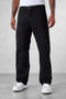 WASHED BLACK WRINKLED STRAIGHT JEANS
